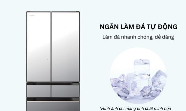 tủ lạnh hitachi inverter 617 lít r-hw620rv(x)