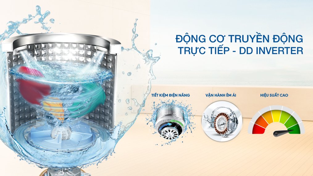 máy giặt aqua inverter 18 kg aqw-dr180uht ps