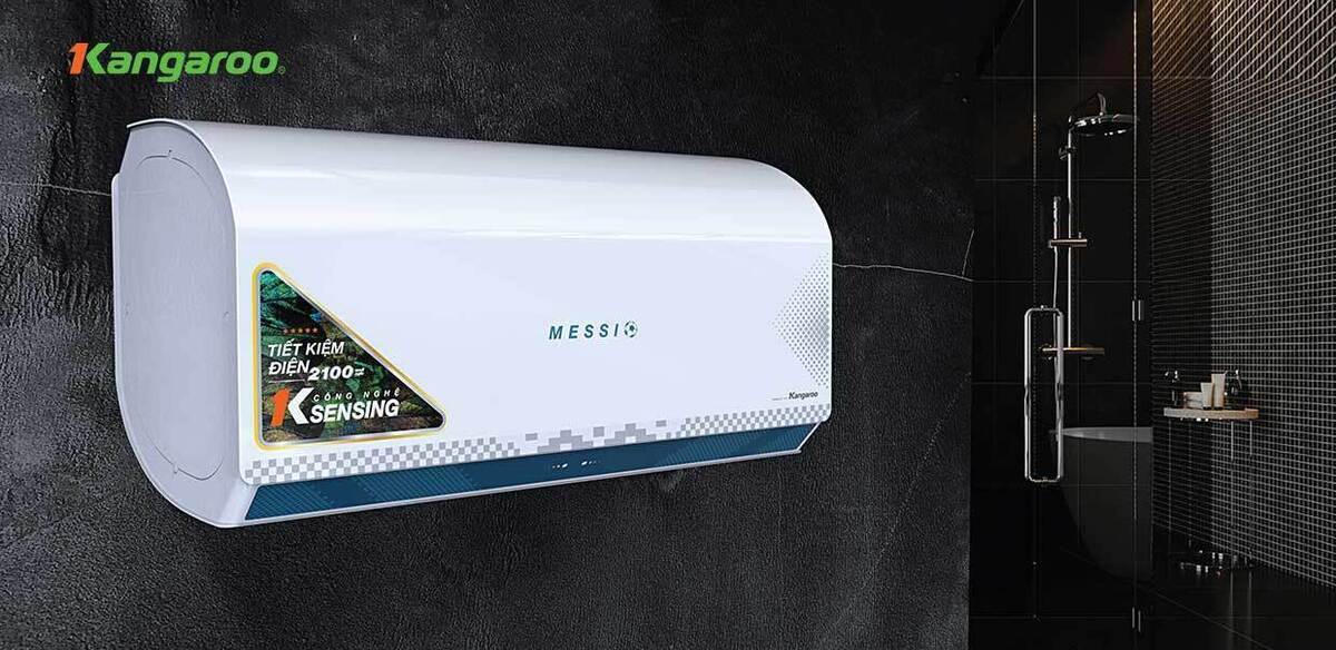 bình nóng lạnh gián tiếp kangaroo 30l messi kg76a3