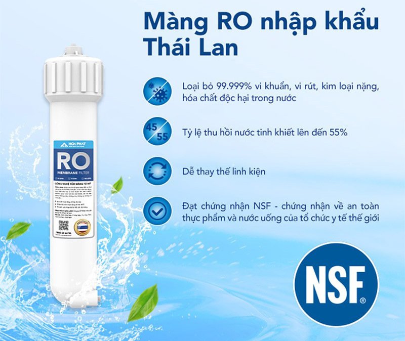 máy lọc nước ro nóng nguội lạnh hòa phát hpn629