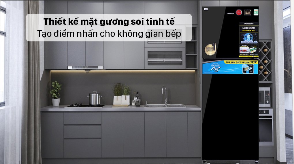 tủ lạnh panasonic inverter 366 lít nr-tl381vgmv