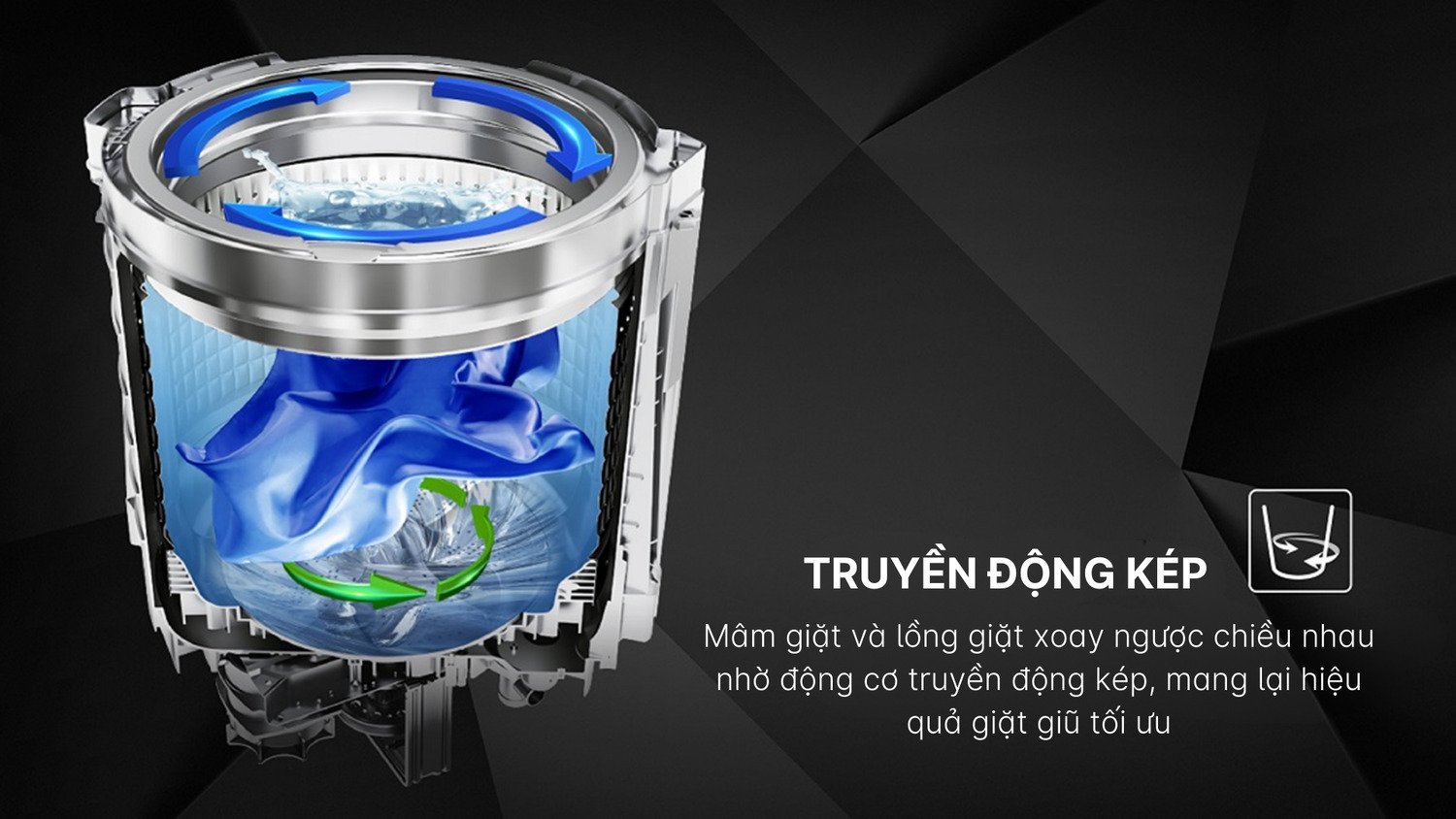 máy giặt aqua inverter 12 kg awm12-bsr1k(bu)