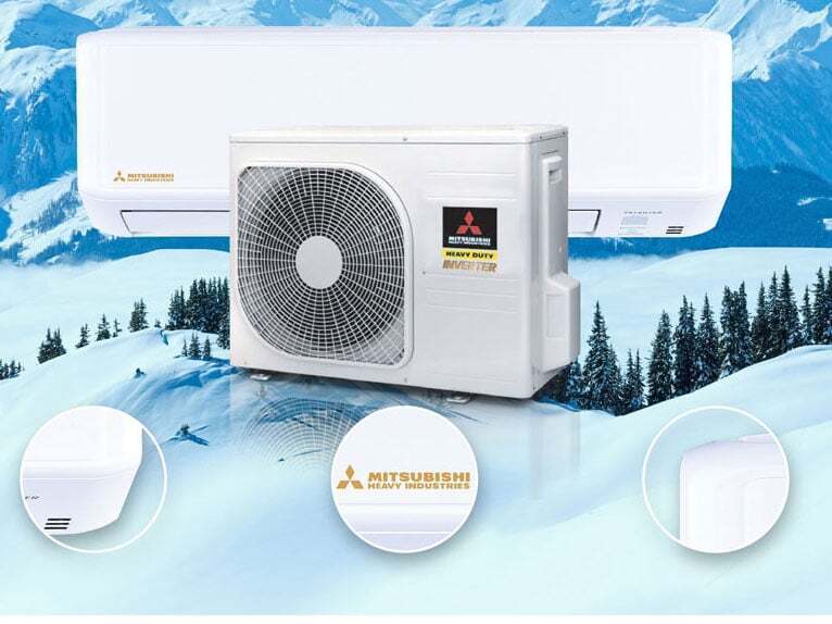 máy lạnh mitsubishi heavy inverter 9.000 btu srk10yzp-w5