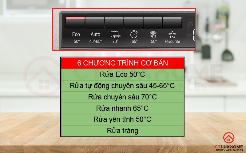 máy rửa bát độc lập bosch sms4emi01e serie 4 14 bộ