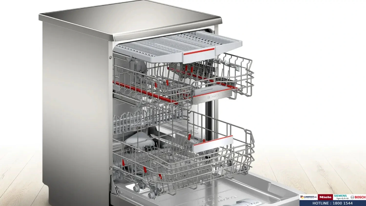 máy rửa bát độc lập bosch sms6zci06e series 6 sấy zeolith