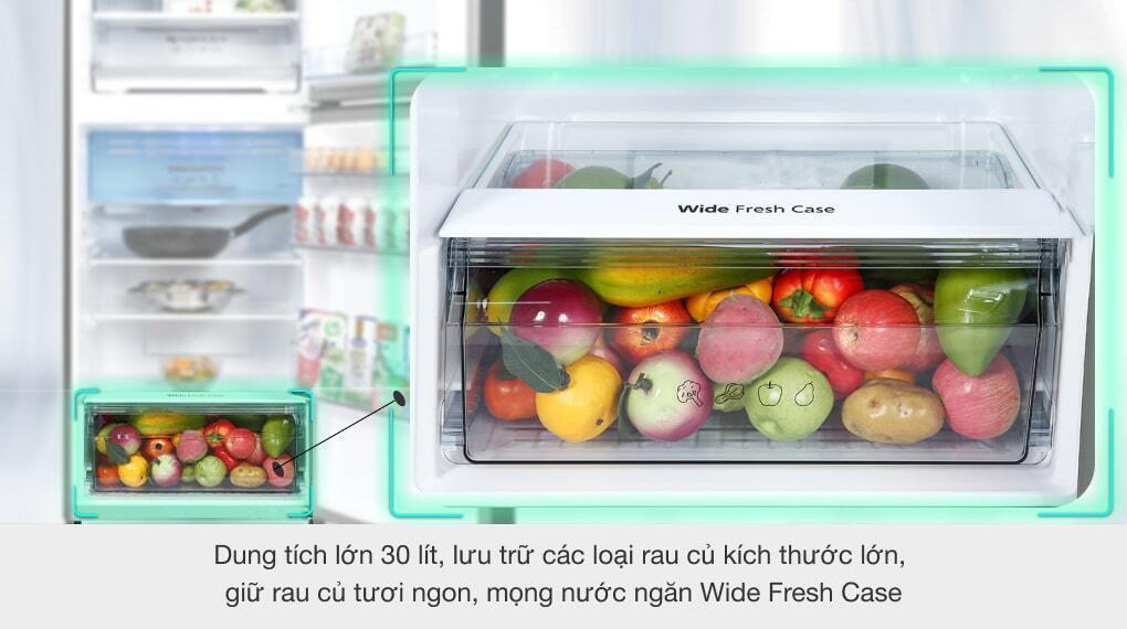 tủ lạnh panasonic inverter 326 lít nr-tl351vgmv