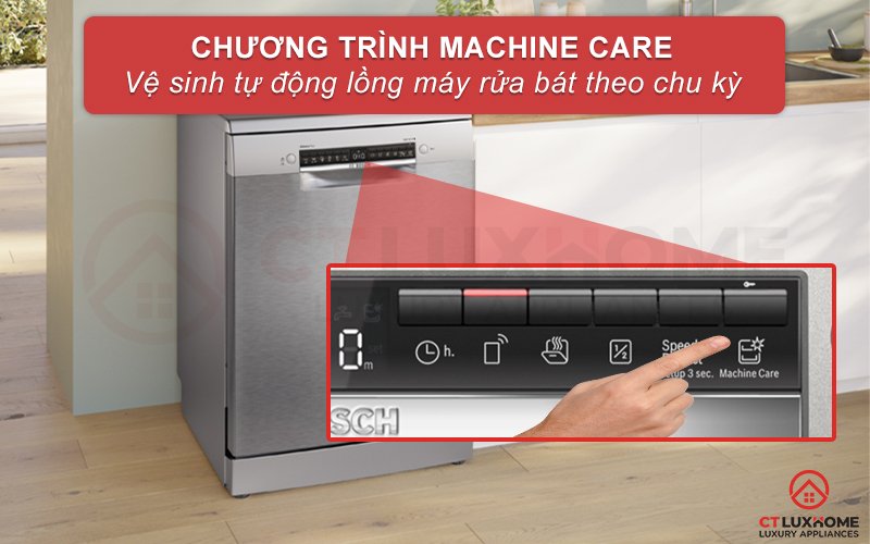 máy rửa bát độc lập bosch sms4emi01e serie 4 14 bộ