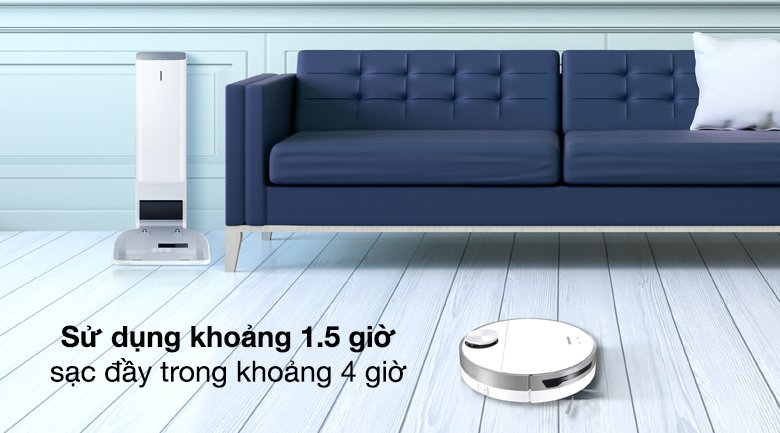 robot hút bụi samsung vr30t85513w/sv