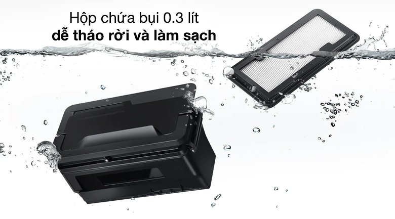 robot hút bụi samsung vr30t85513w/sv