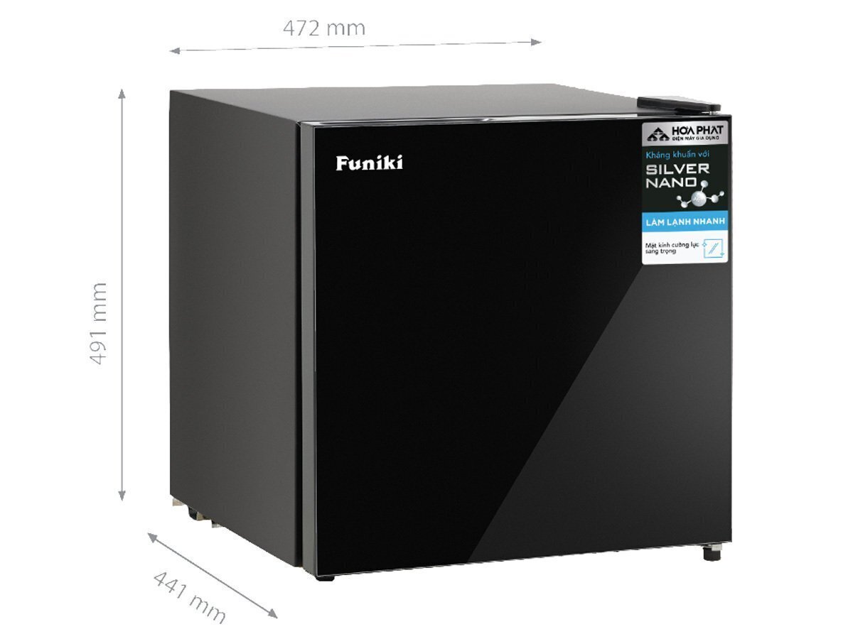 tủ lạnh mini cánh kính hr s646gb 46 lít