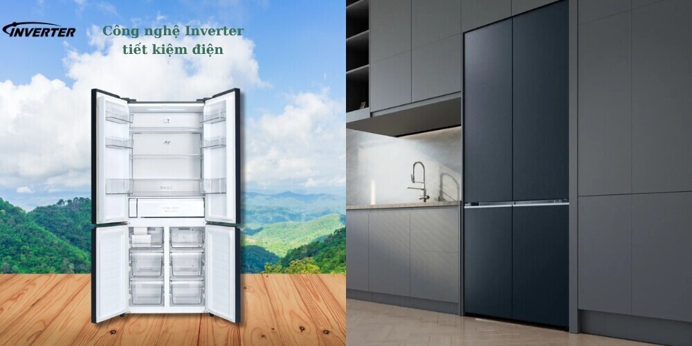 tủ lạnh panasonic inverter 510 lít multi door nr-x561gb-vn