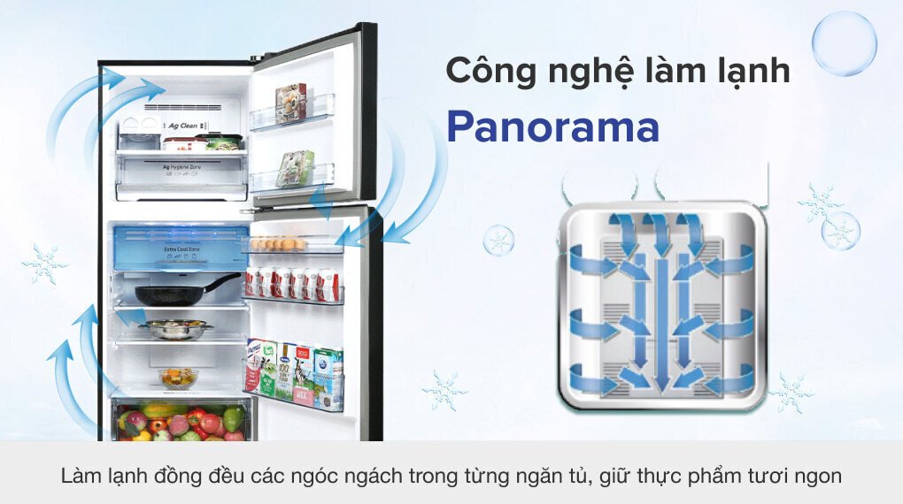 tủ lạnh panasonic inverter 326 lít nr-tl351vgmv