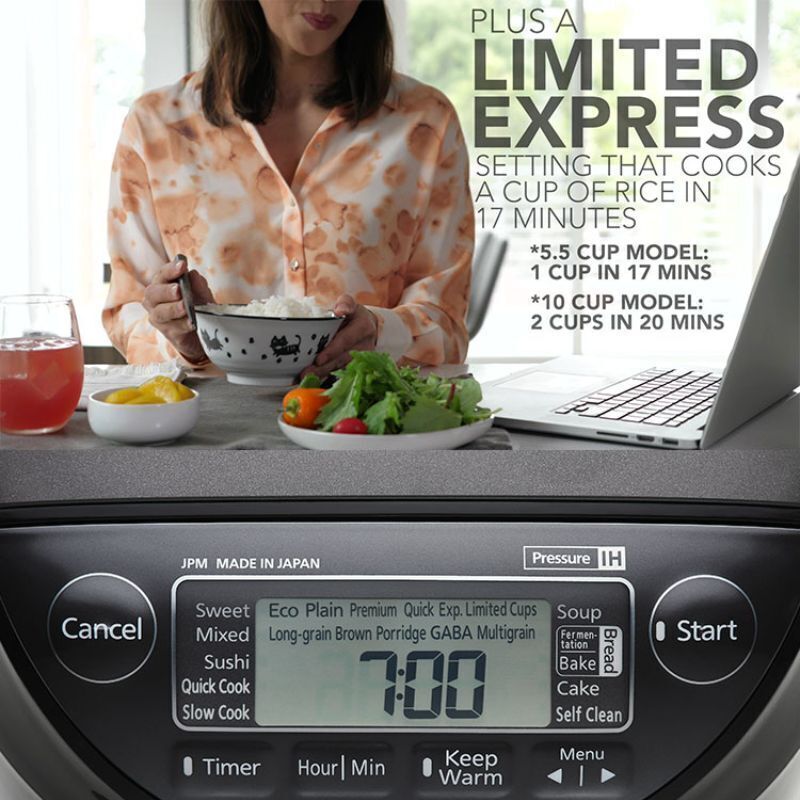 nồi cơm điện tử cao tần áp suất tiger 1.8 lít jpk-w18w