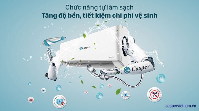 máy lạnh casper 1.5 hp inverter jc-12iu36