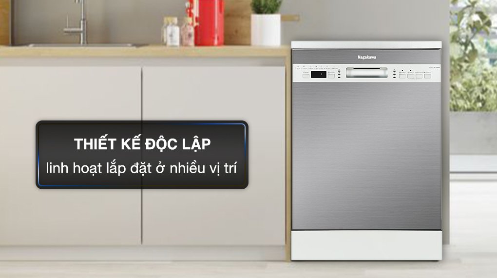 máy rửa chén độc lập nagakawa nk15d03m