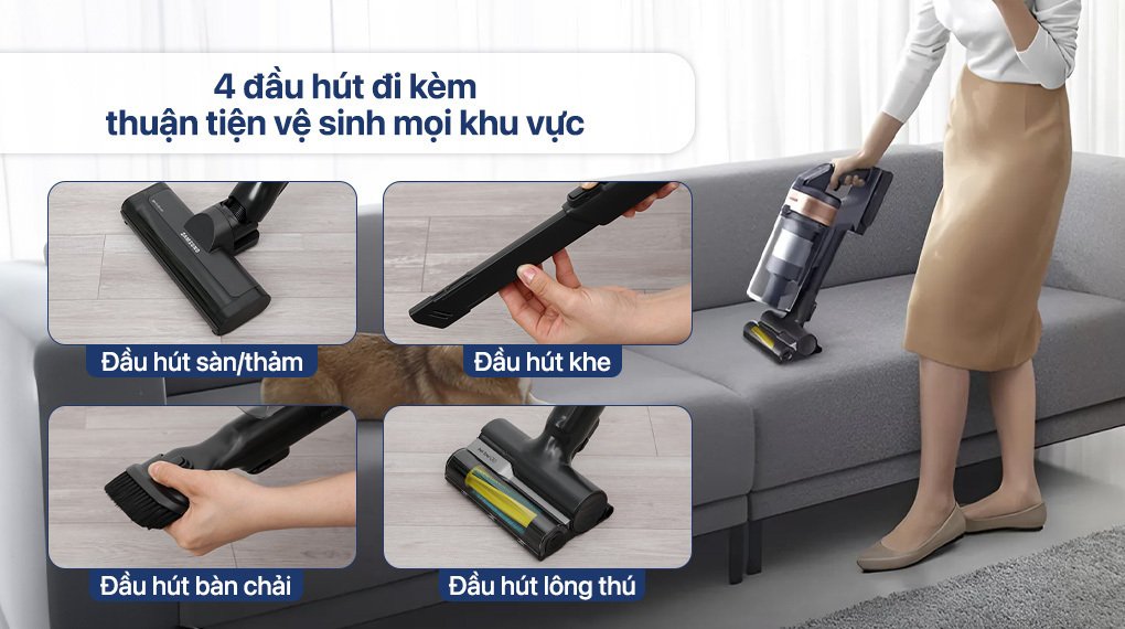 máy hút bụi không dây samsung vs15a60agr7/sv
