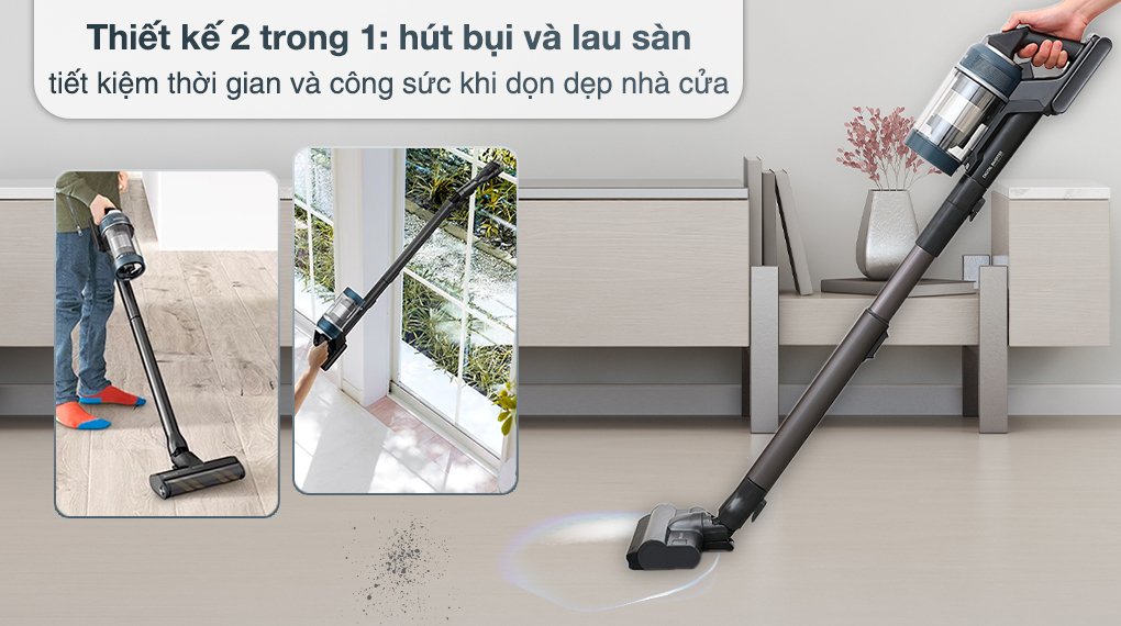 máy hút bụi lau nhà samsung bespoke vs20a95993b/sv