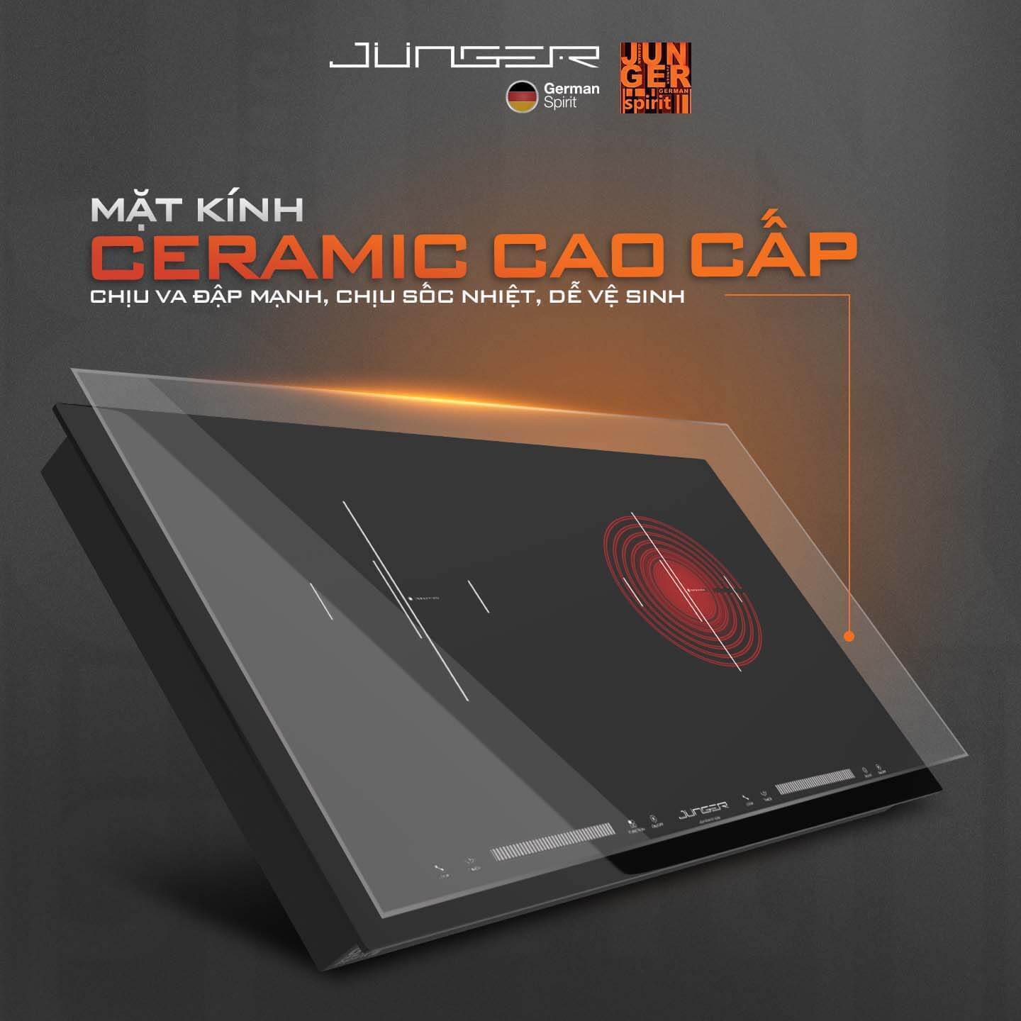 bếp điện từ hồng ngoại junger cej-203-if