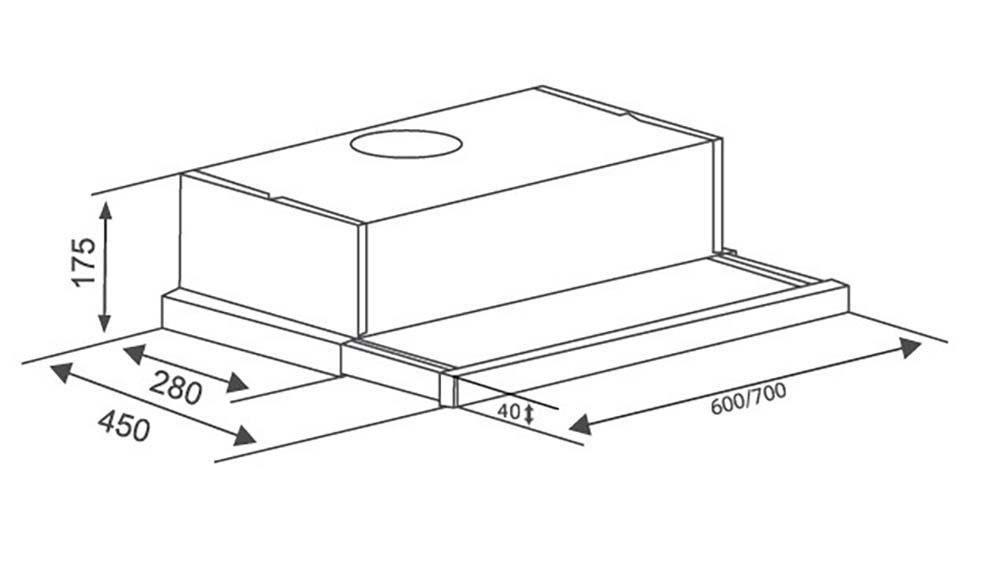 máy hút khói, hút mùi âm tủ canzy cz-c517i
