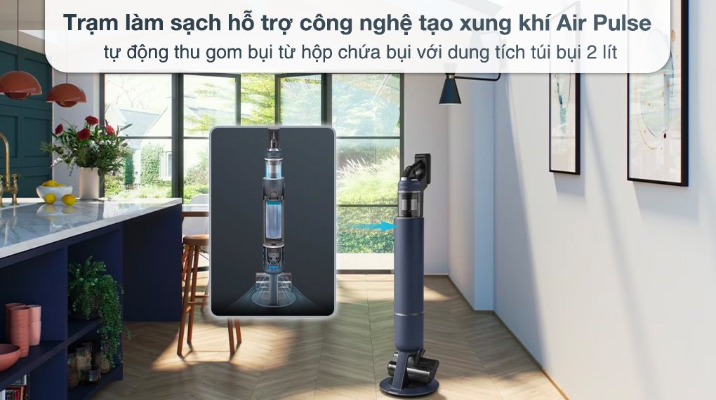 máy hút bụi lau nhà samsung bespoke vs20a95993b/sv