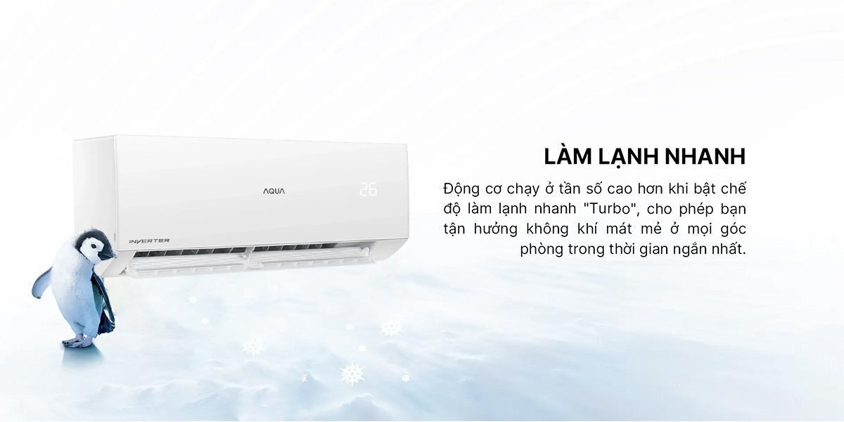 máy lạnh aqua inverter 1 hp aqa-rv10qa3