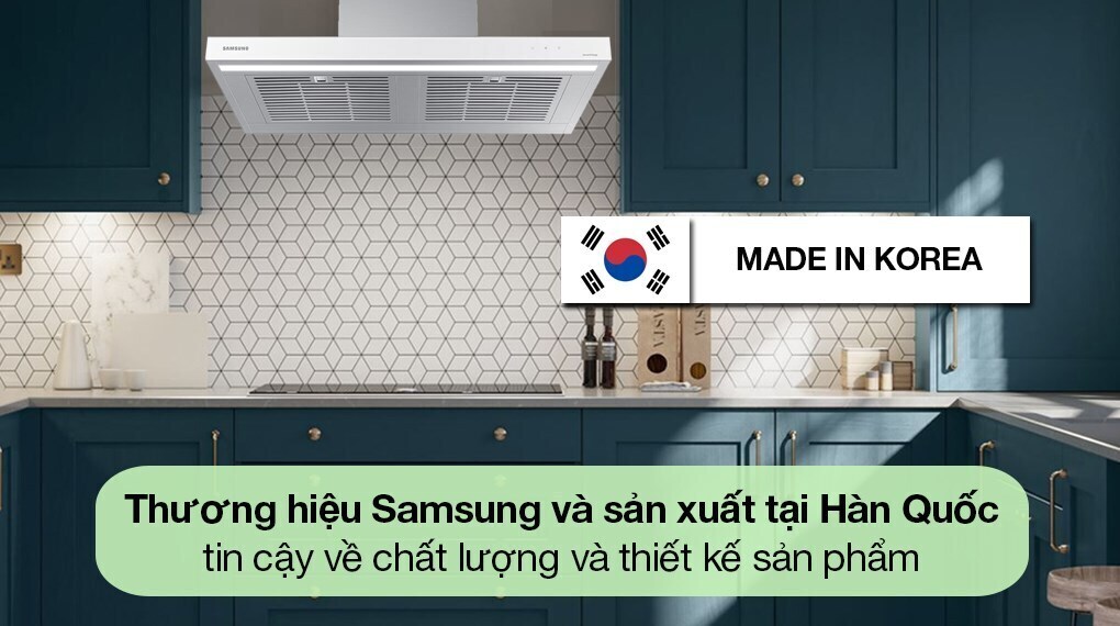 máy hút mùi áp tường samsung bespoke nk36cb665wwhsv