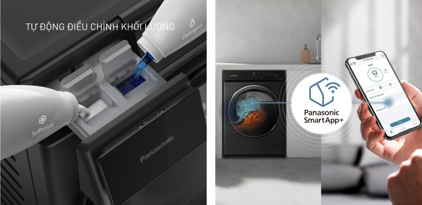 máy giặt panasonic inverter 11.5 kg na-v115fw1bv