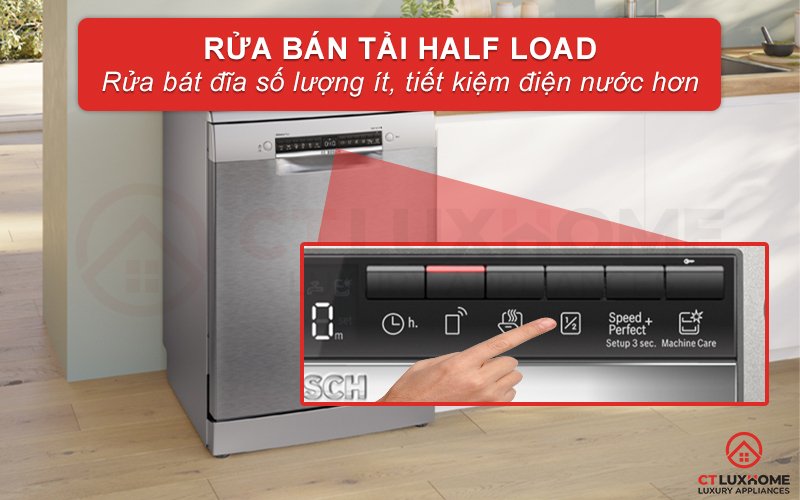 máy rửa bát độc lập bosch sms4emi01e serie 4 14 bộ