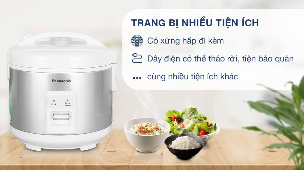 nồi cơm nắp gài panasonic 1 lít sr-mvn10lrax