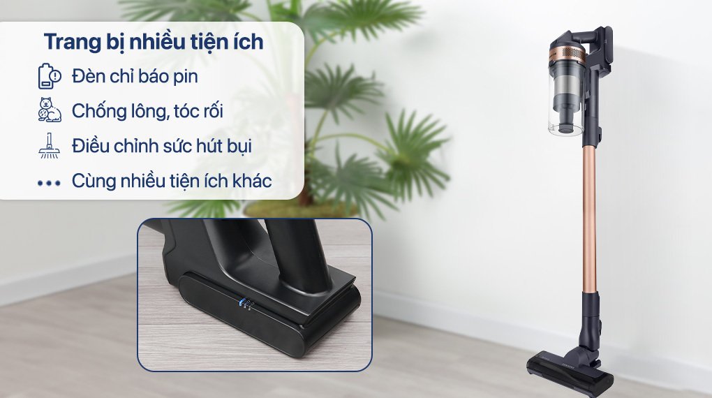 máy hút bụi không dây samsung vs15a60agr7/sv