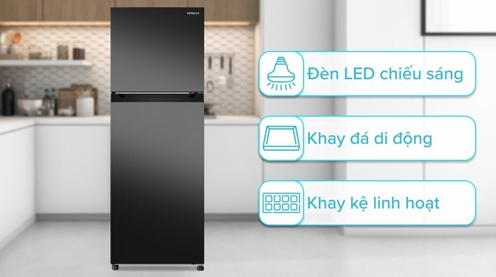 tủ lạnh hitachi inverter 240 lít hrtn5255mfuvn