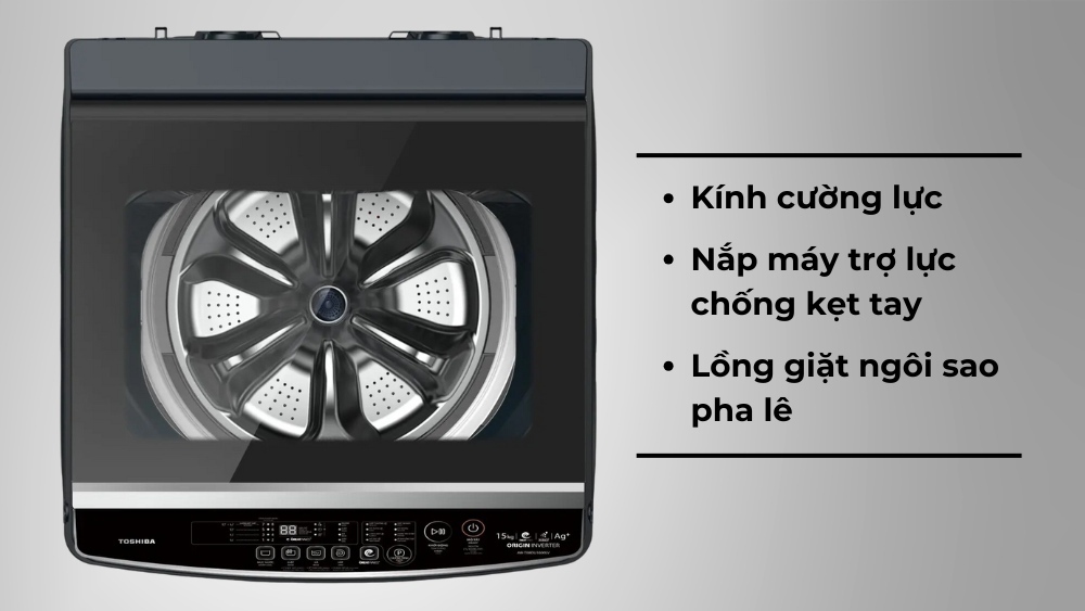 máy giặt toshiba inverter 15 kg aw-t08du1600lv(mk)
