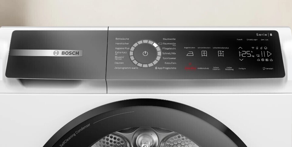 máy sấy bơm nhiệt bosch wqb245b40 series 9 kg