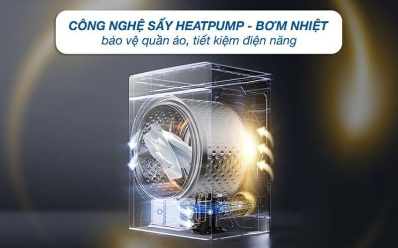 máy sấy bơm nhiệt electrolux ultimatecare 9 kg edh902r9sc