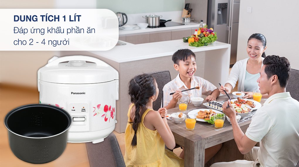 nồi cơm nắp gài panasonic 1 lít sr-mvn10frax