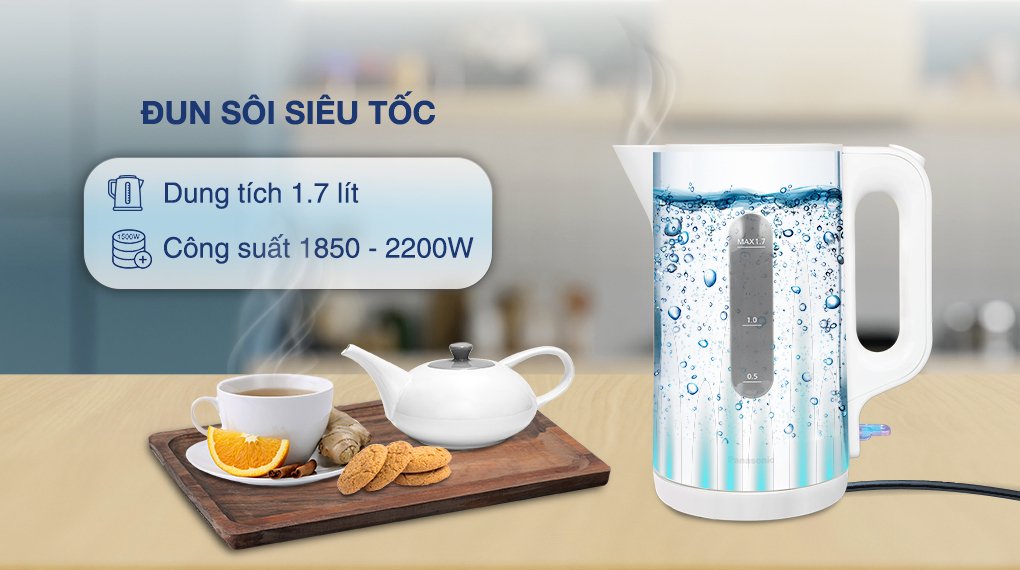 bình đun siêu tốc panasonic 1.7 lít nc-k101wra