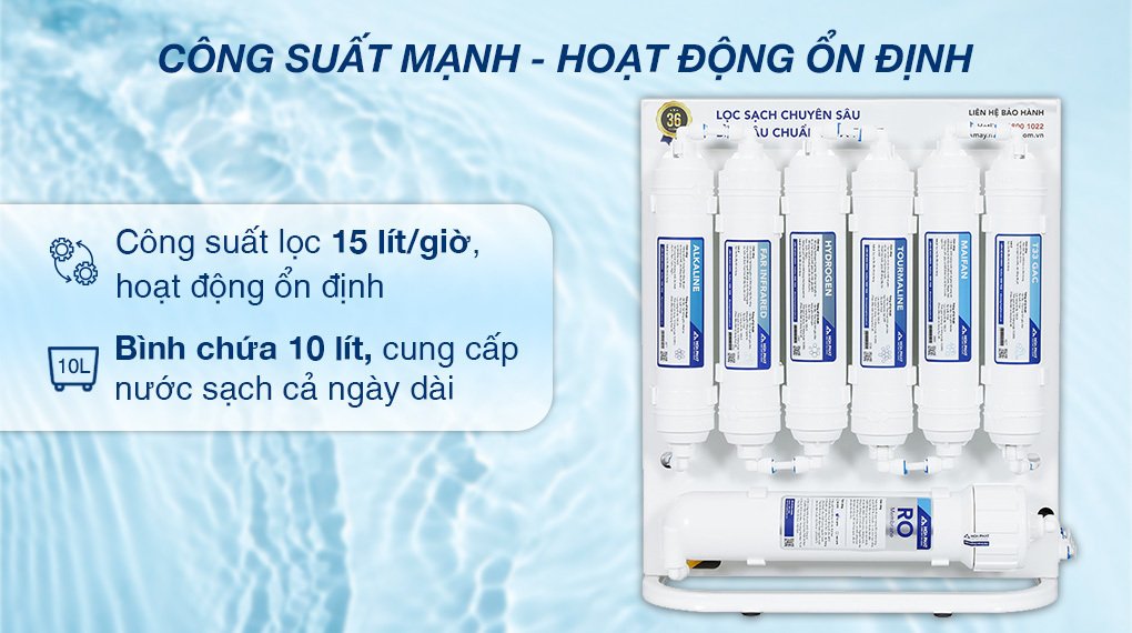 máy lọc nước ro hòa phát hwu1a 1022 10 lõi