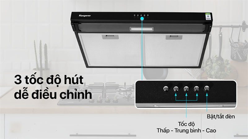 máy hút mùi cổ điển kangaroo kg70cs