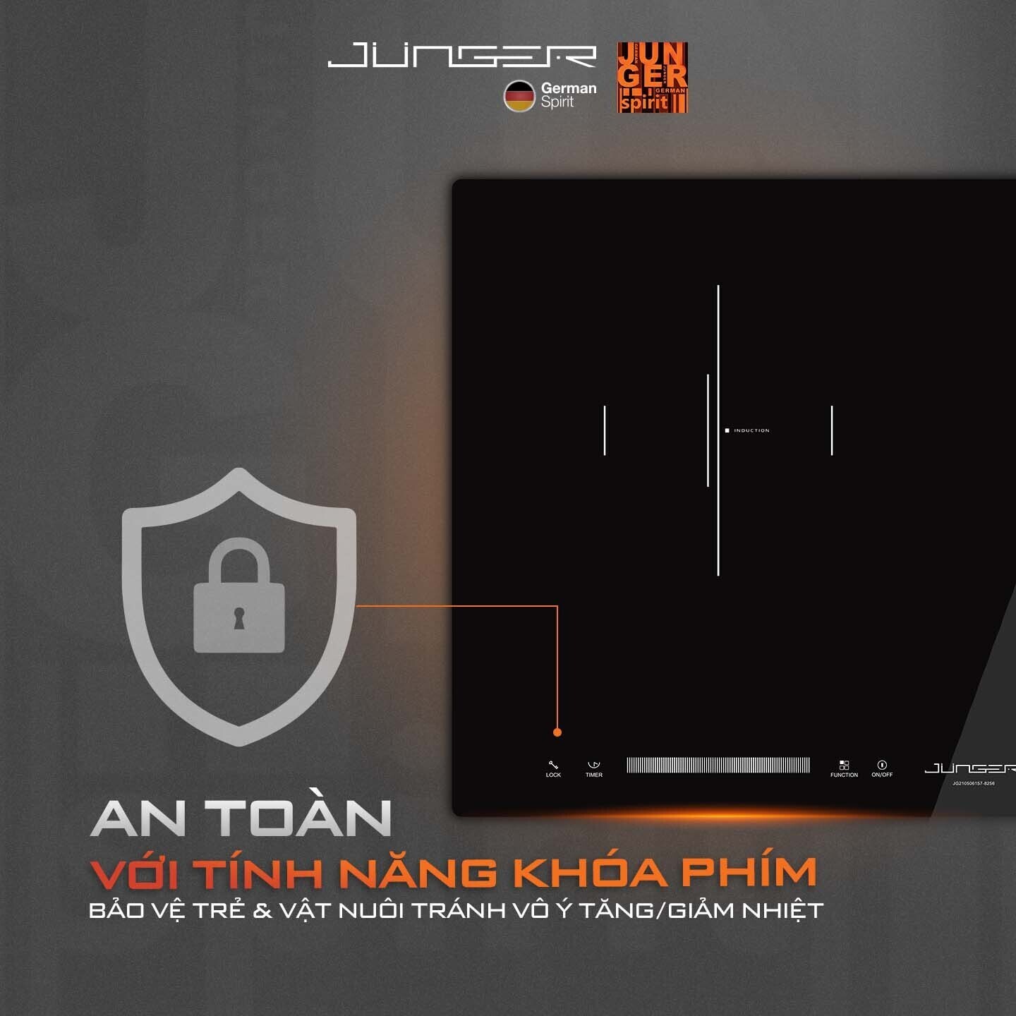 bếp điện từ hồng ngoại junger cej-203-if