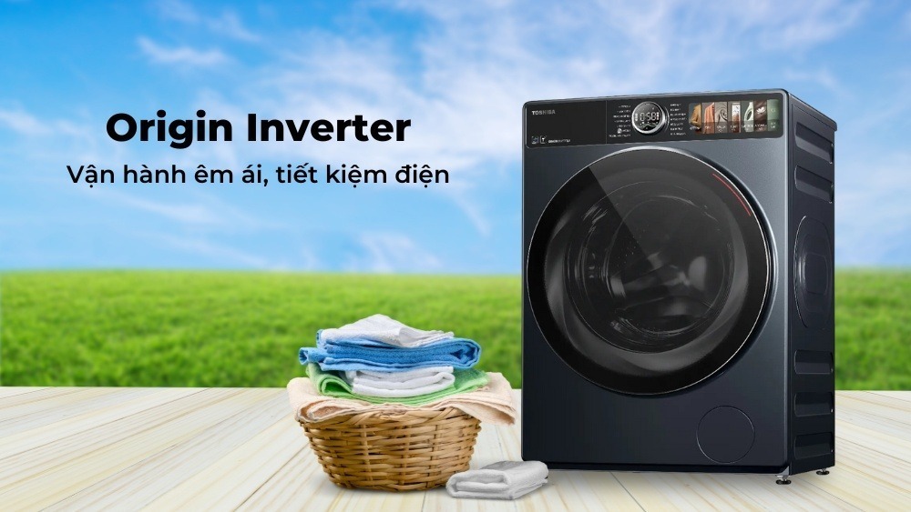 máy giặt sấy toshiba inverter giặt 10.5 kg - sấy 7 kg twd-t27bzp115mwv(mg)