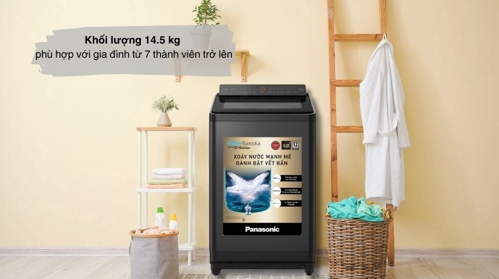 máy giặt panasonic inverter 14.5 kg na-fd290cebv