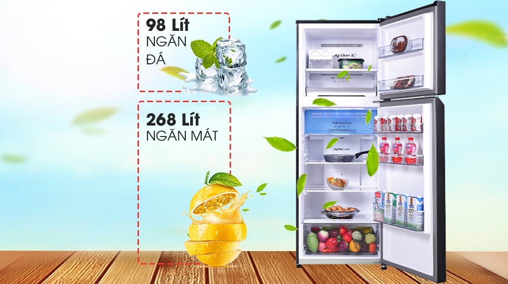 tủ lạnh panasonic inverter 366 lít nr-tl381vgmv