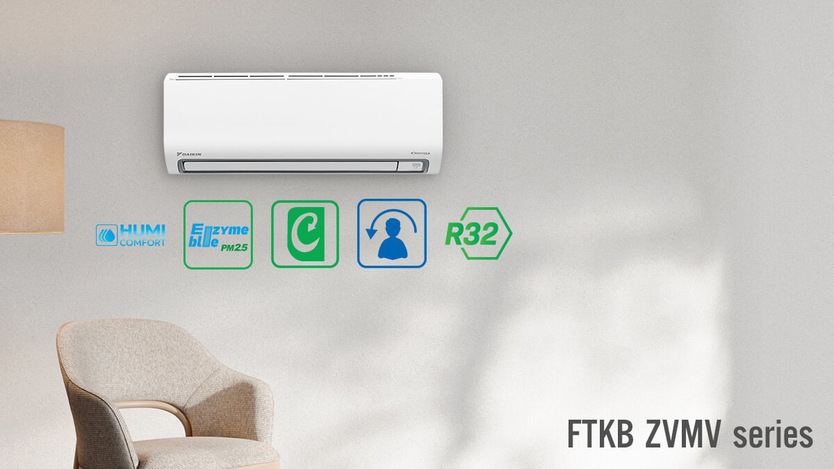 máy lạnh daikin ftkb50zvmv 18000btu 1 chiều inverter