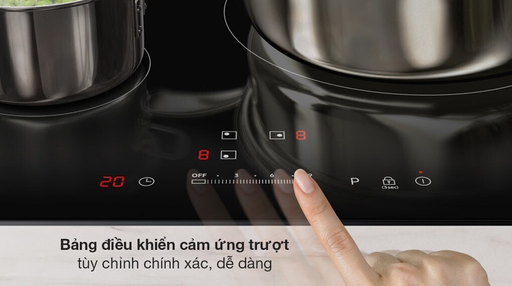 bếp từ 4 vùng nấu samsung nz64b5066fk/sv