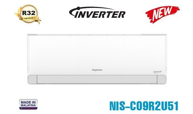 máy lạnh nagakawa inverter 1hp nis-c09r2u51