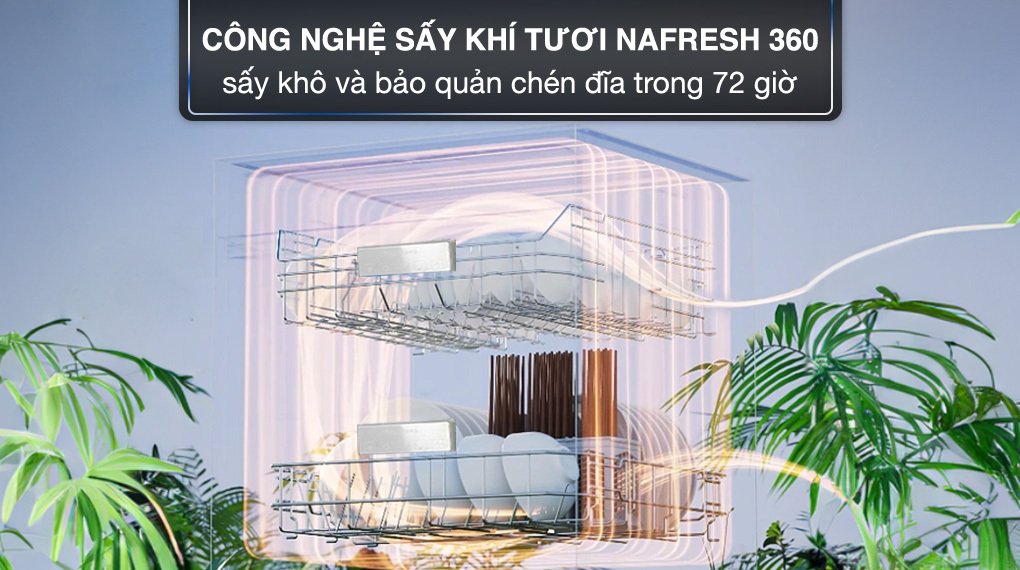 máy rửa chén độc lập nagakawa nk15d03m