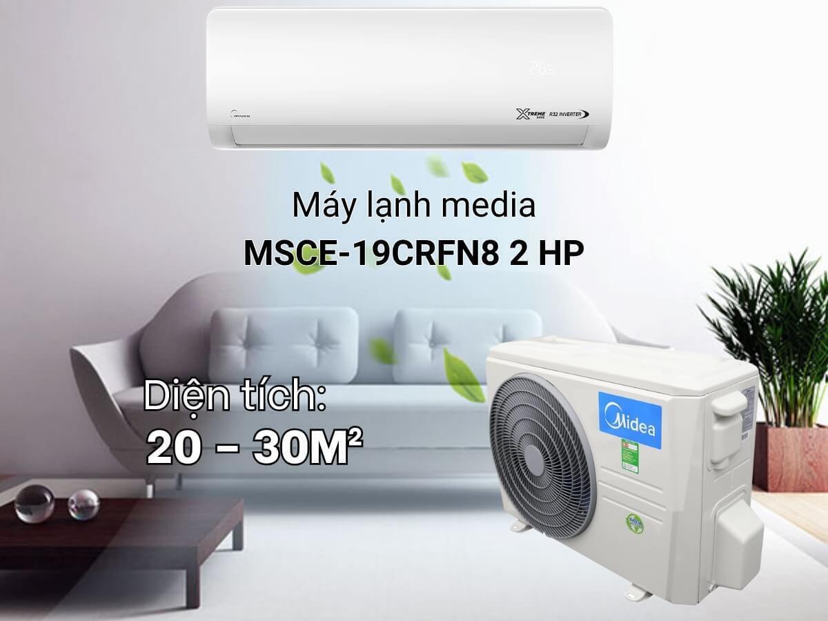 máy lạnh midea 18000btu inverter msce-19crfn8