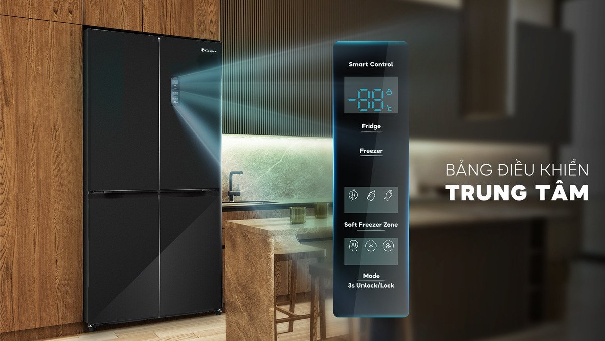 tủ lạnh casper inverter 430 lít rm-d430gbs