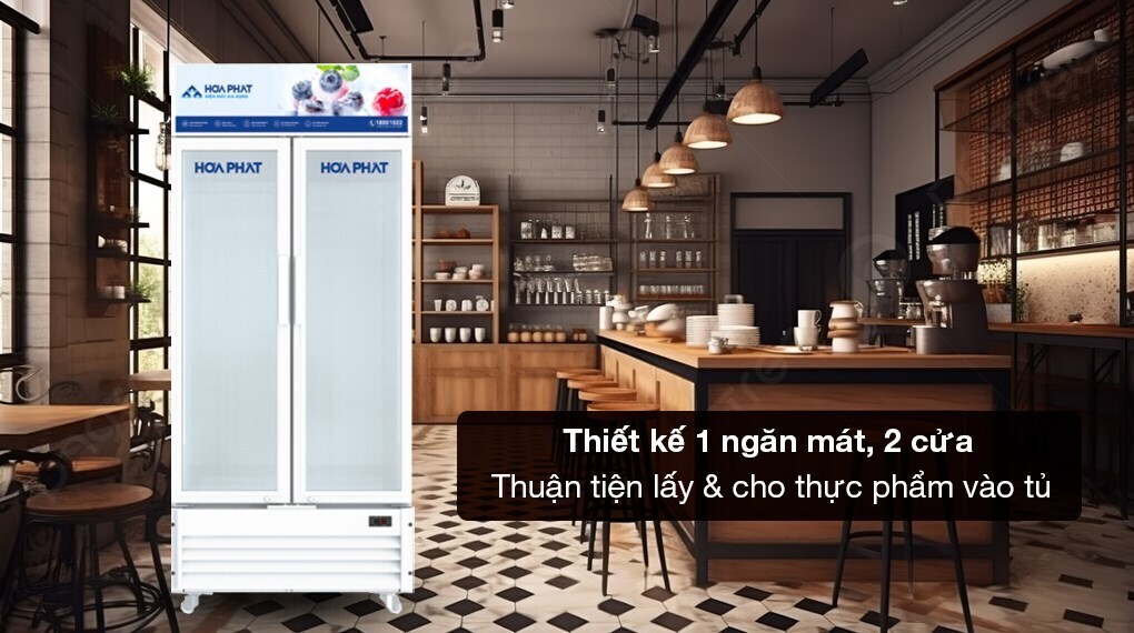 tủ mát hòa phát inverter 723 lít hsr d8723