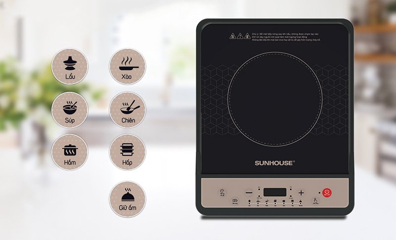 bếp từ đơn sunhouse shd6160 1800w